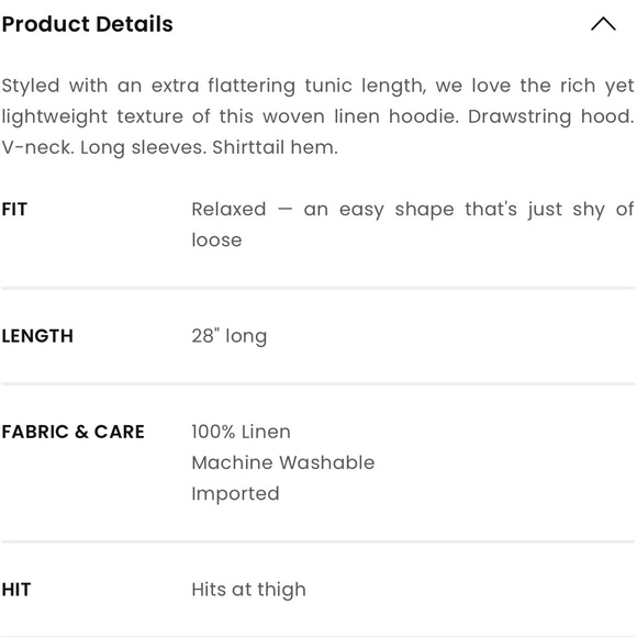 Lou & Grey Linen Tunic Hoodie with Rope Accent - Picture 10 of 10